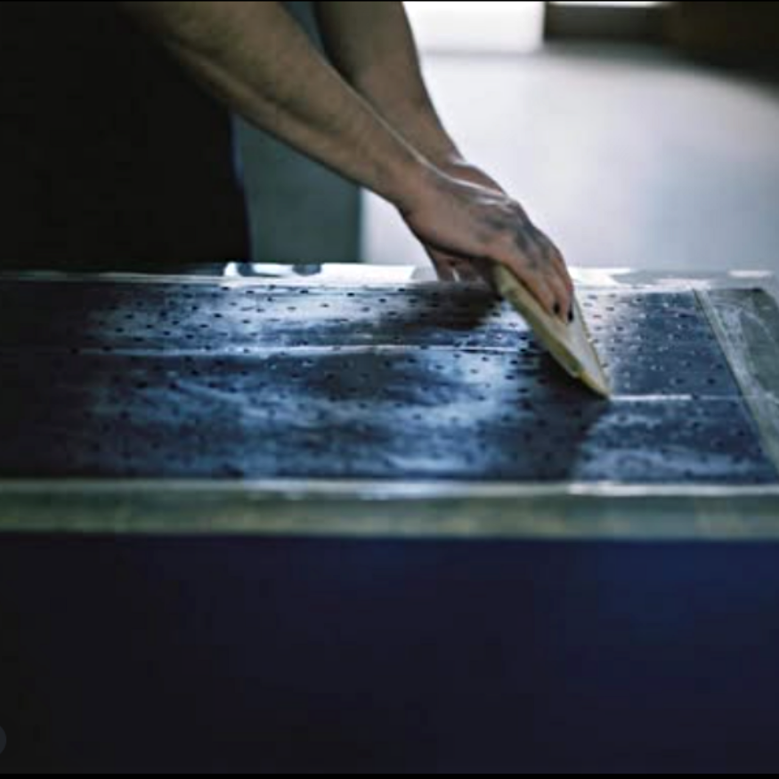 Indigo Tenugui – Arigatou (Two-Tone)