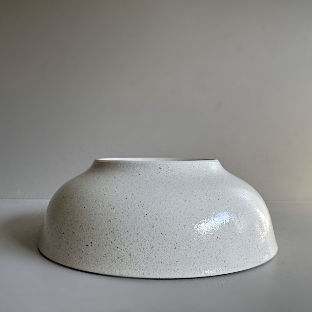 Chihaya deep noodle bow in White, mino ware. Made in Japan. Available at Toka Ceramics.