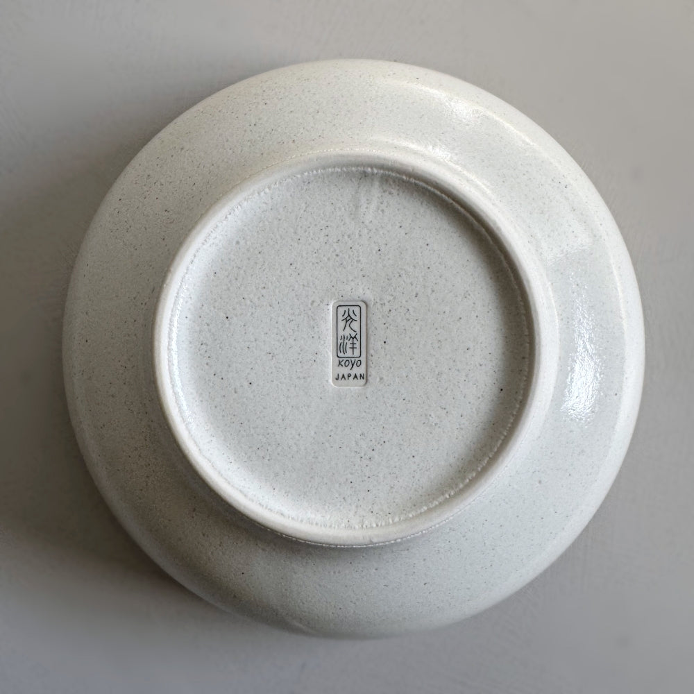 Chihaya deep noodle bow in White, mino ware. Made in Japan. Available at Toka Ceramics.