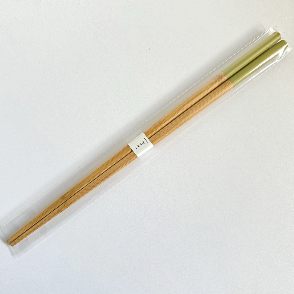 Yamachiku Saibashi bamboo chopsticks 30cm. Handcrafted in Kumamoto, Japan. Available at Toka Ceramics.