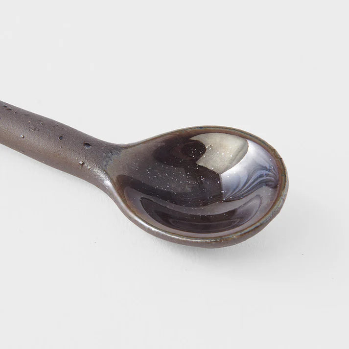 Ceramic Coffee Spoon - Dark Brown