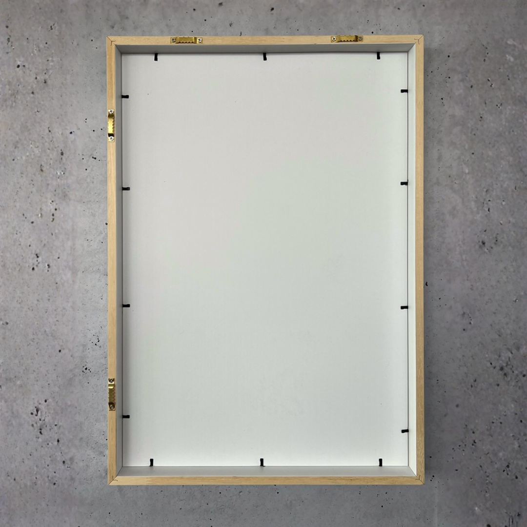 Framed Art Print - Ono Waterfall on the Kisokaido by Katsushika Hokusai