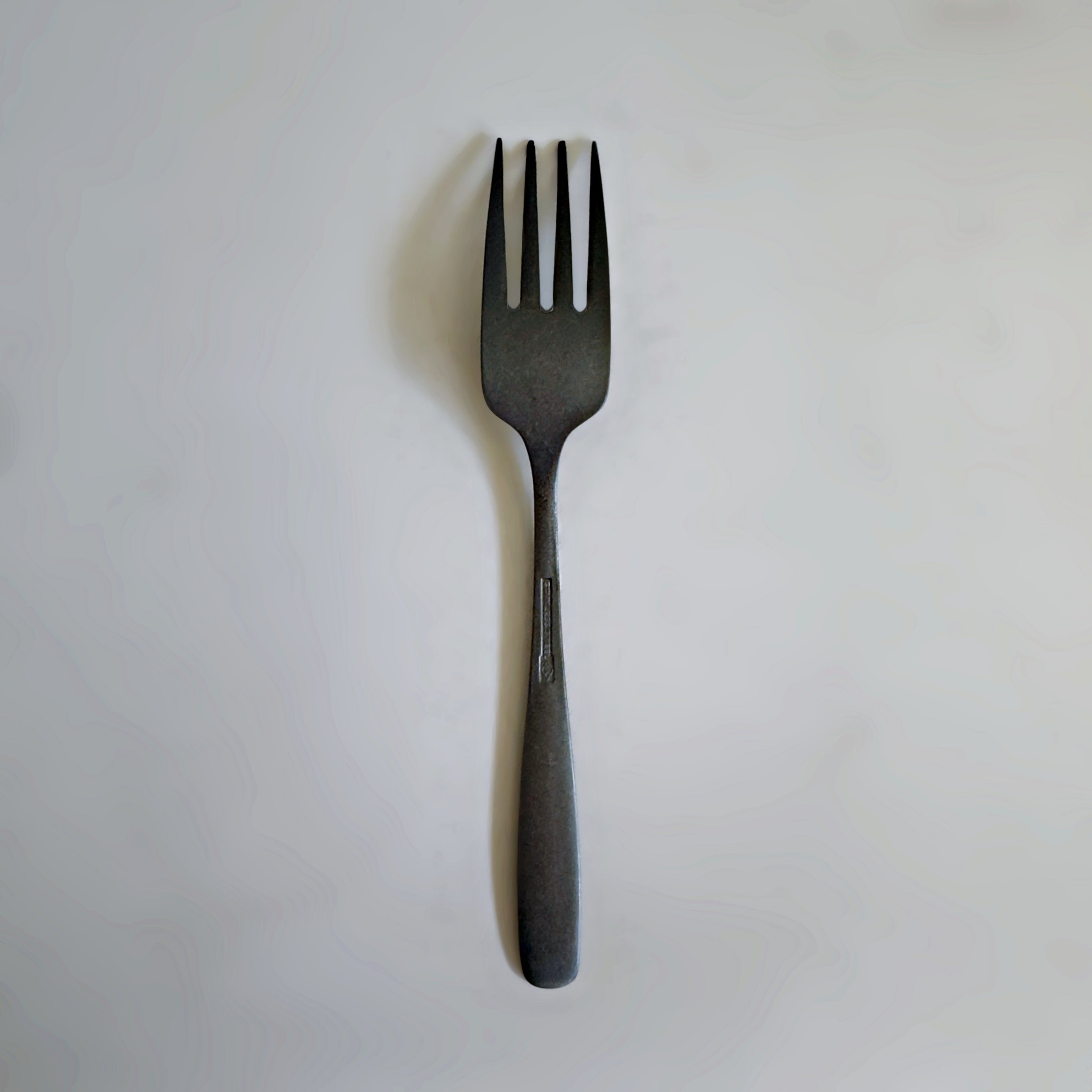Lava Stone Matte Black Dessert Fork