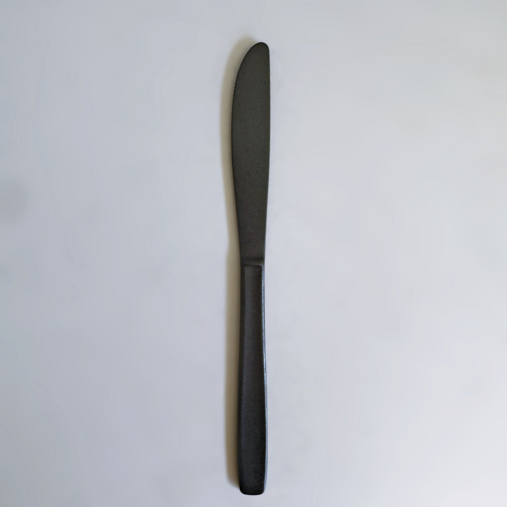 Lava Stone Matte Black Table Knife