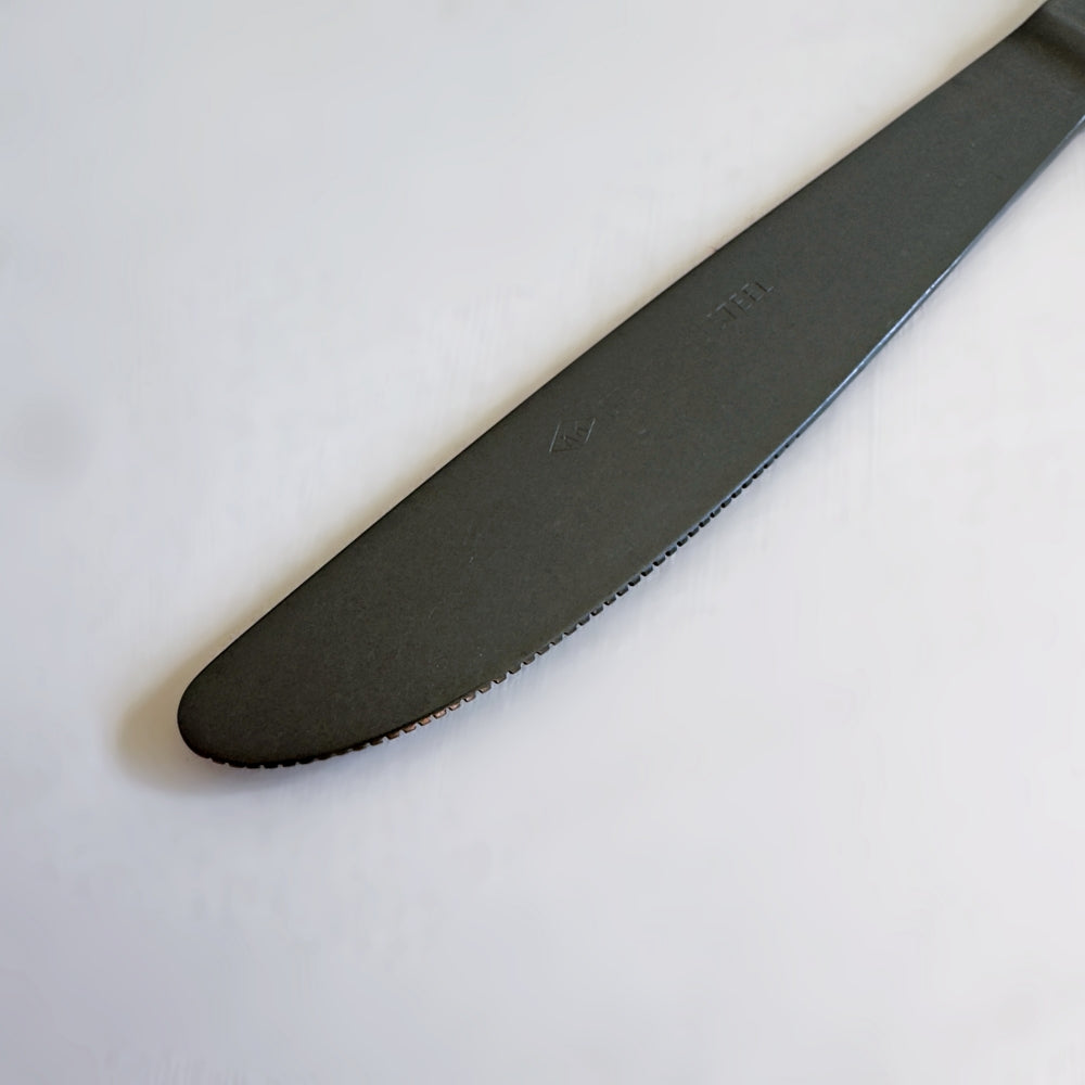 Lava Stone Matte Black Table Knife