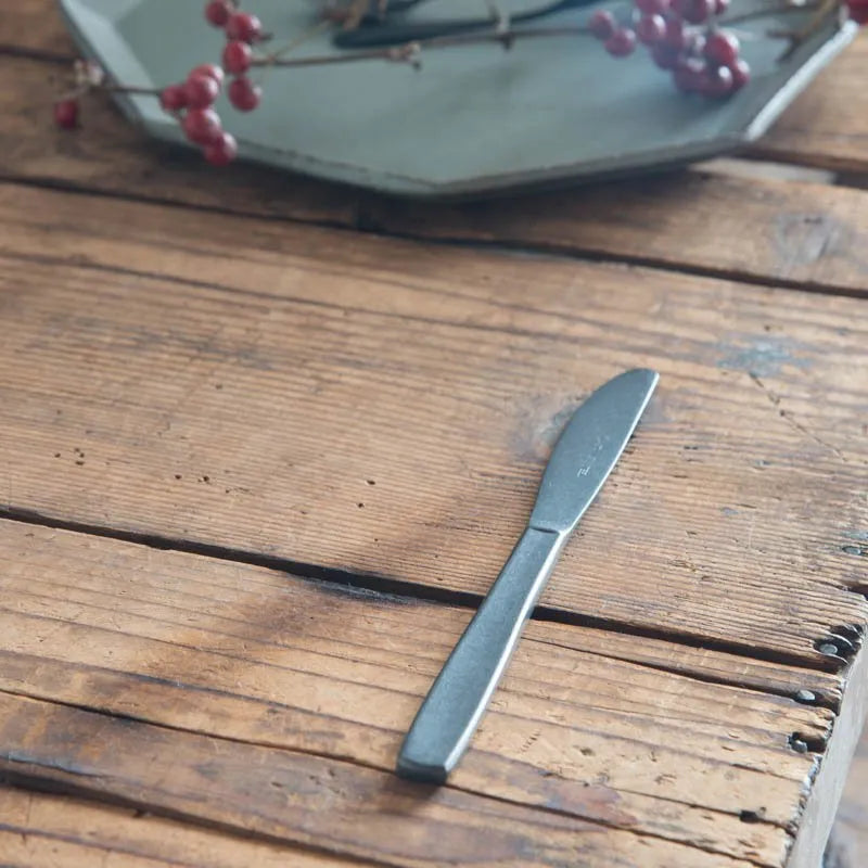 Lava Stone Matte Black Table Knife