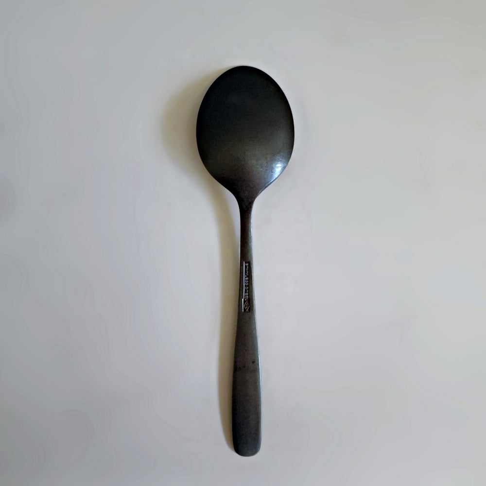 Lava Stone Matte Black Dessert Spoon