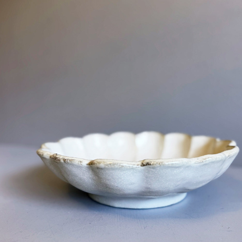 Rinka Bowl 24cm made in Japan. Mino ware. Available at Toka Ceramics.