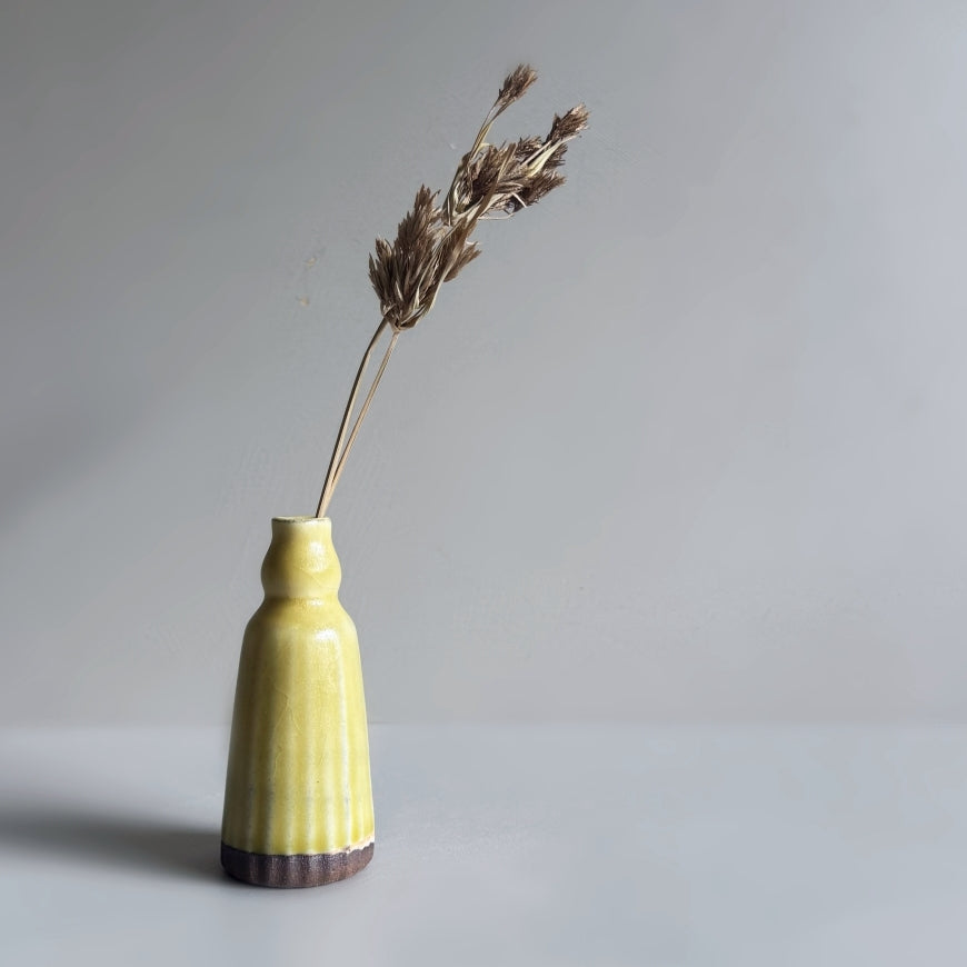 Small Vase & Dried Posy Gift Set - Yuzu no.10