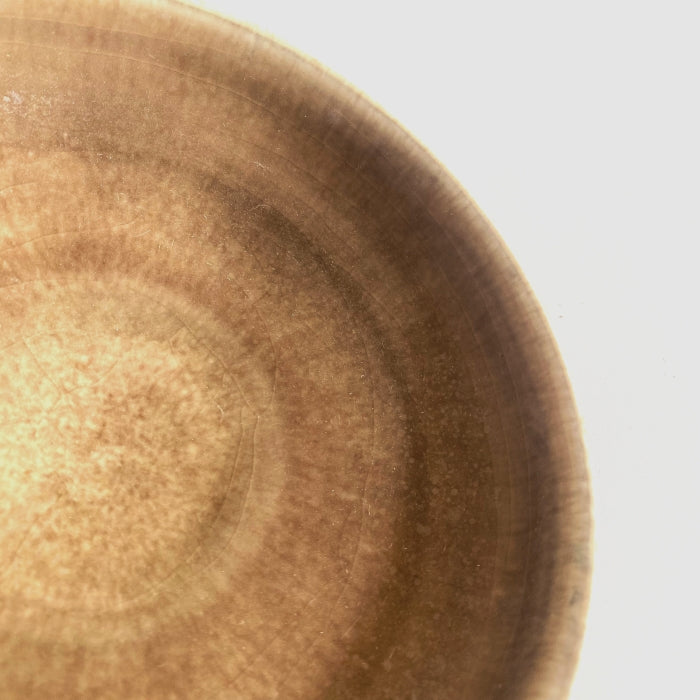 Shoyo Gama Chestnut High Rim Bowl. Handcrafted in Hyogo prefecture, Japan. Available at Toka Ceramics.