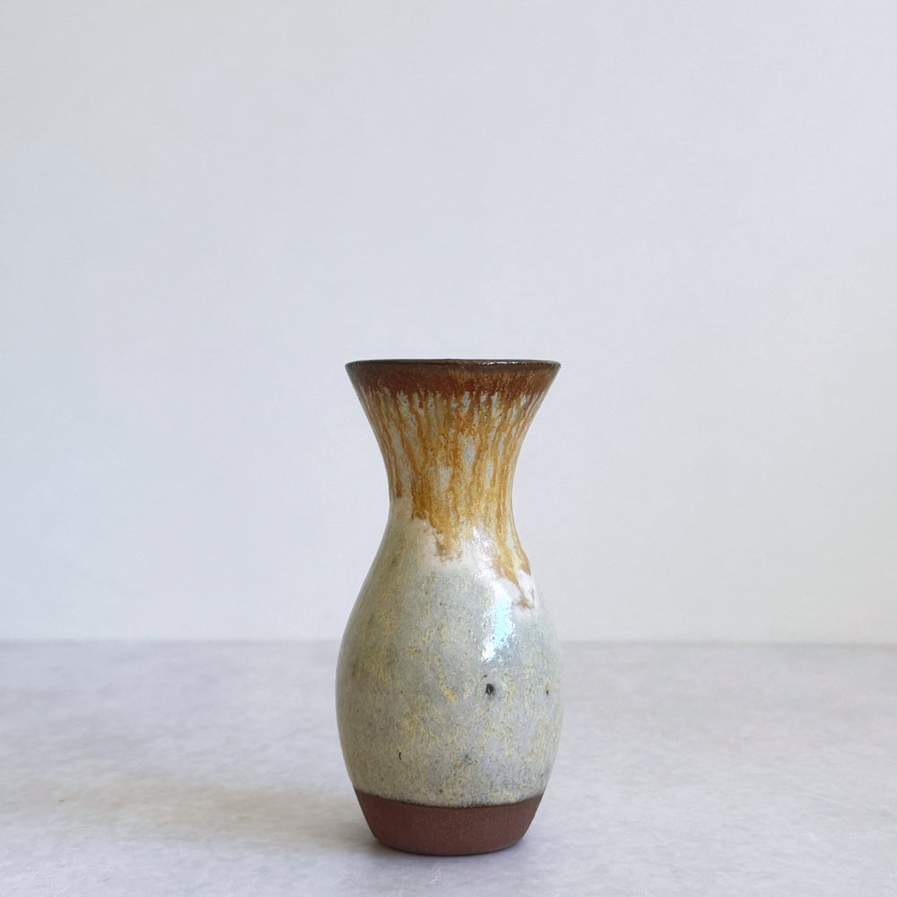 Small Vase & Dried Posy Gift Set - Ivory and Ame no.2