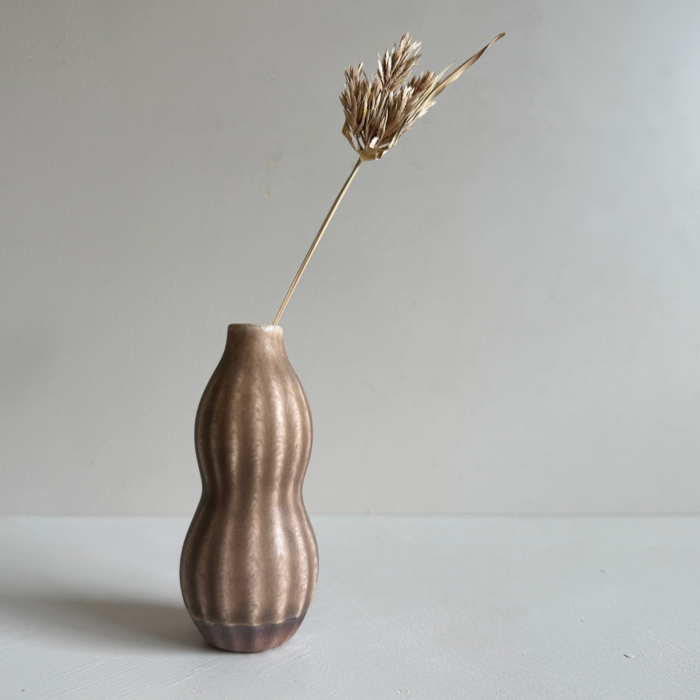 Small Vase & Dried Posy Gift Set - Chestnut no.10