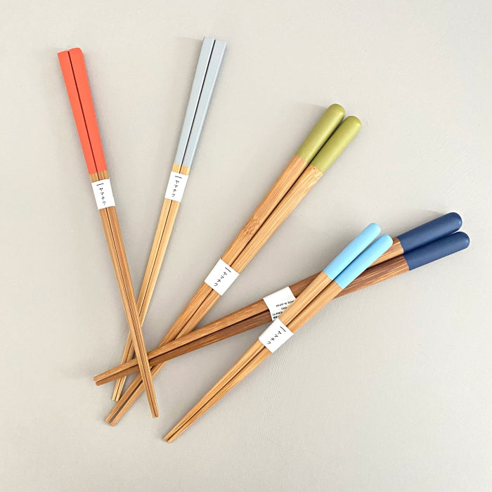 Yamachiku handcrafted bamboo chopsticks, made in Japan. Available at Toka Ceramics.