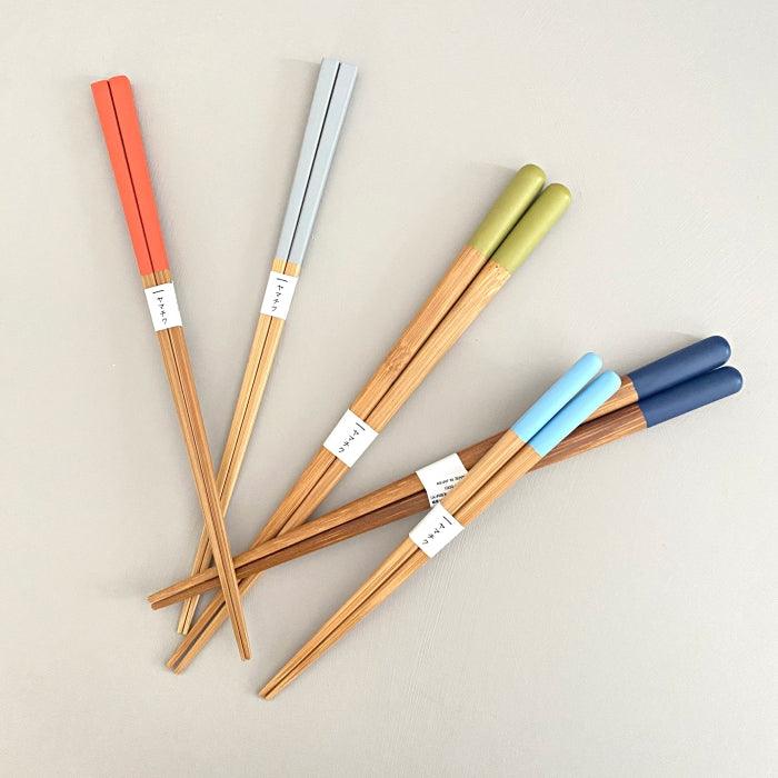 Yamachiku handcrafted bamboo chopsticks, made in Kumamoto, Japan. Available at Toka Ceramics.