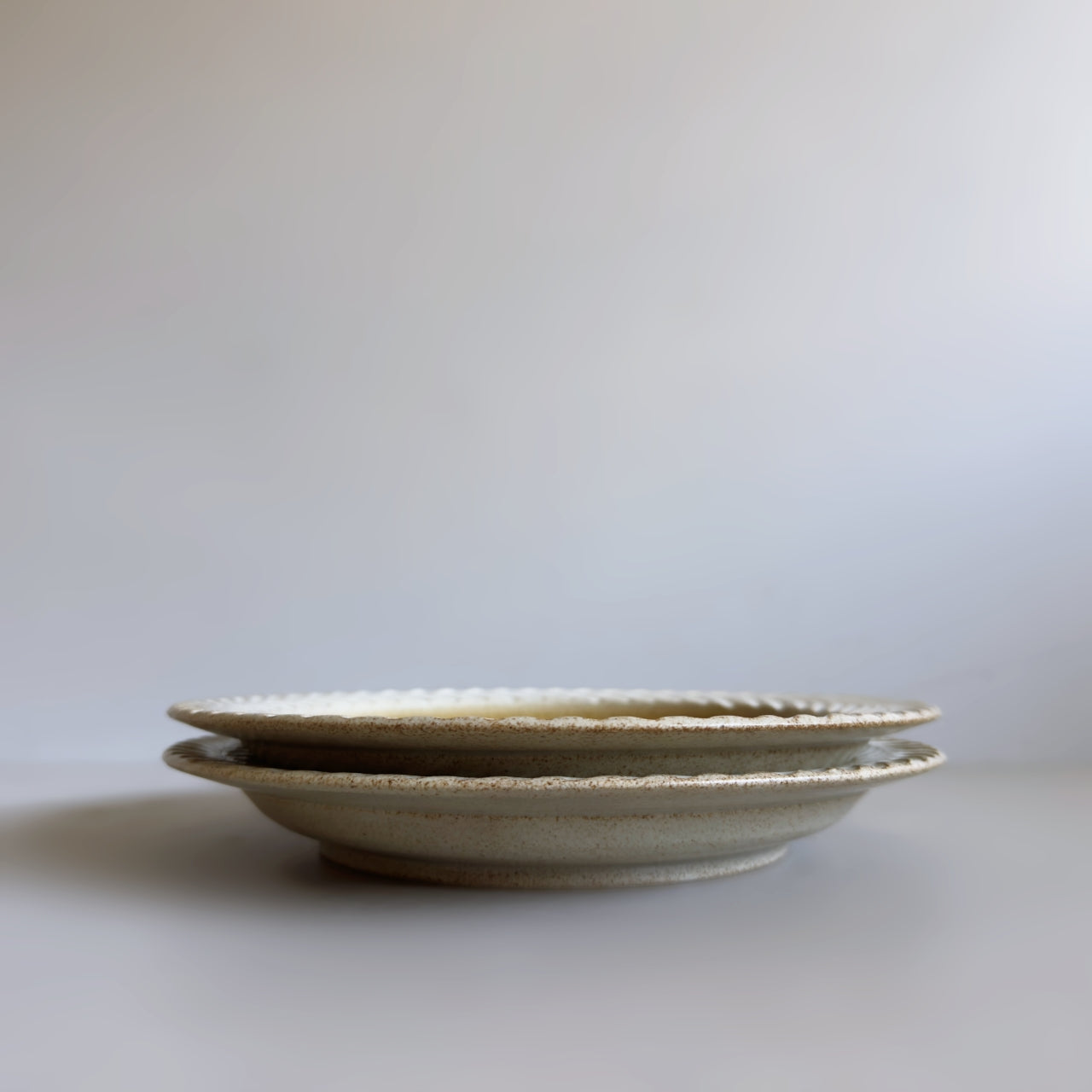 Laurel Large Plate - Mustard