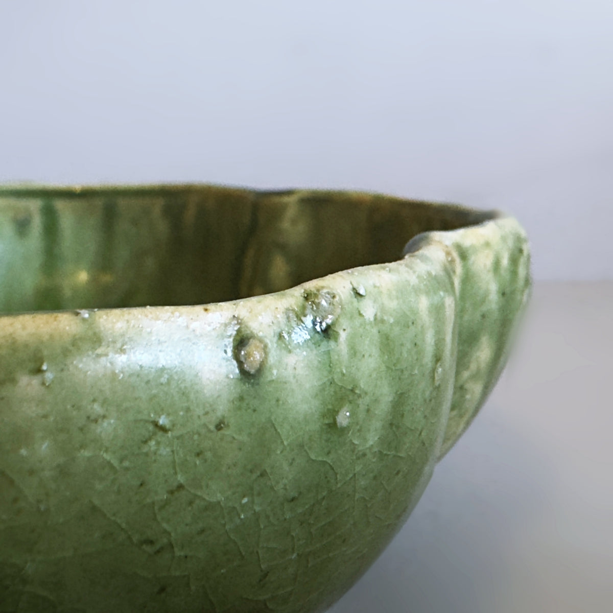 Oribe Mino Ware Flower Bowl no.1