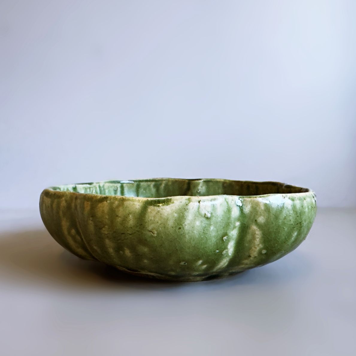 Oribe Mino Ware Flower Bowl no.1