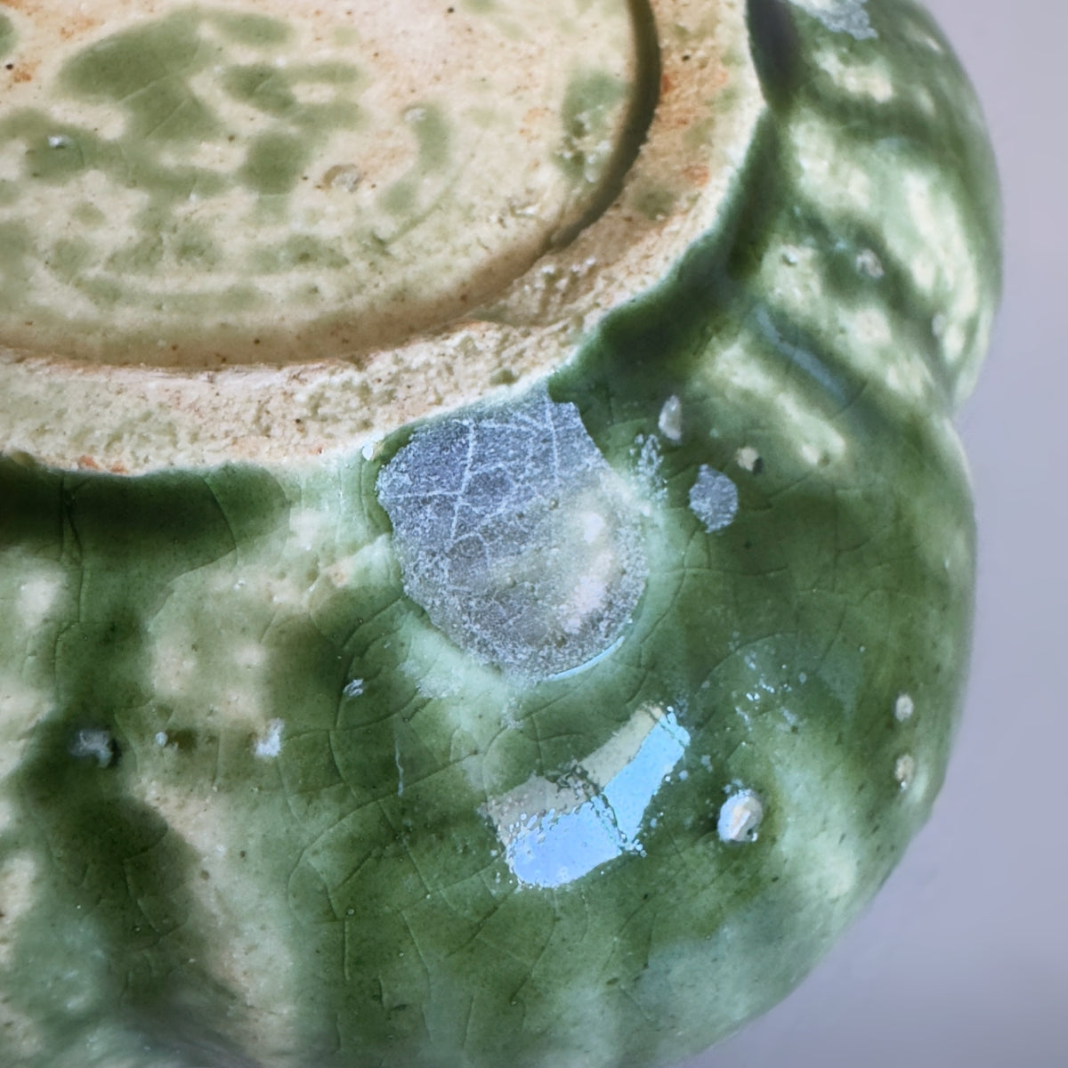 Oribe Mino Ware Flower Bowl no.1