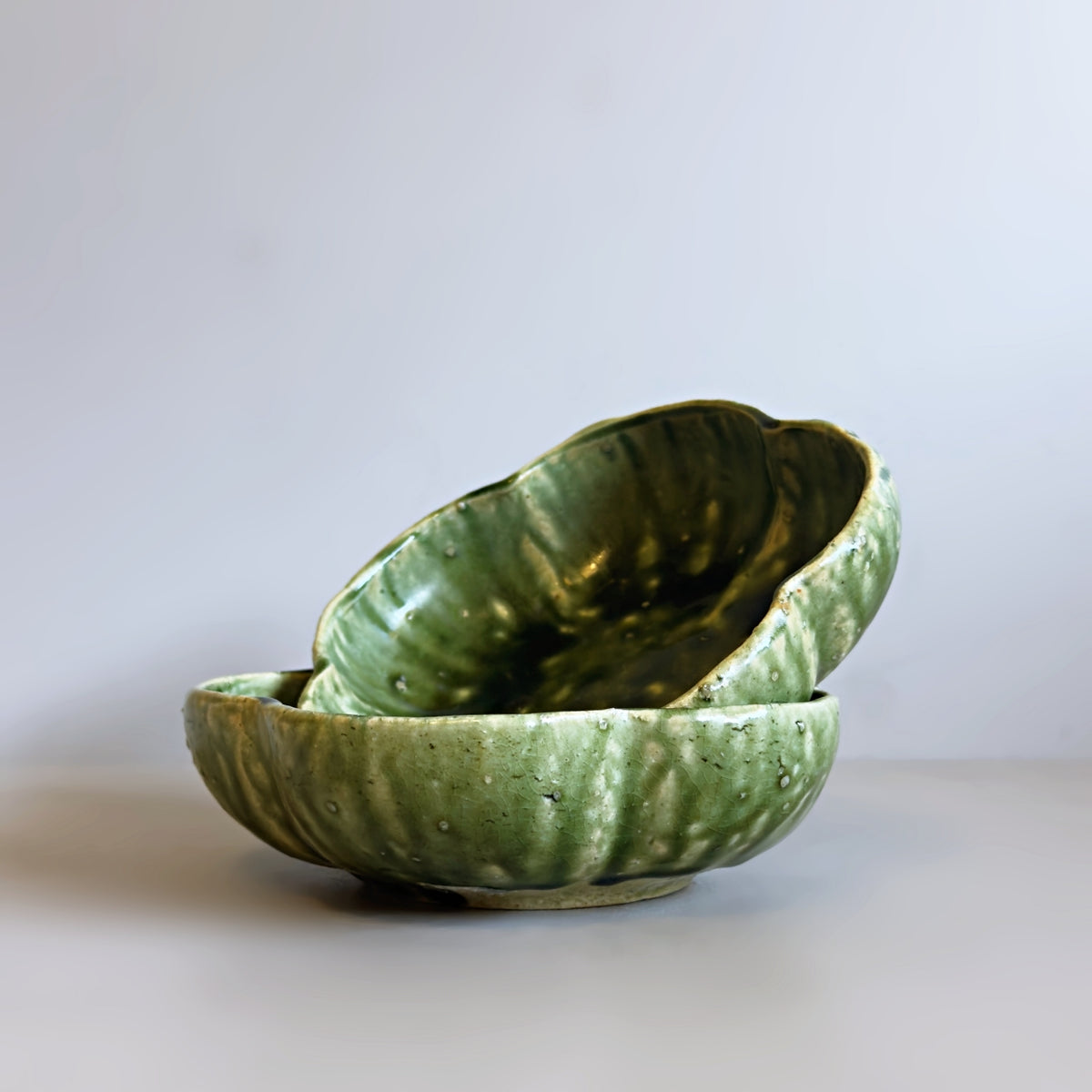 Oribe Mino Ware Flower Bowl no.1
