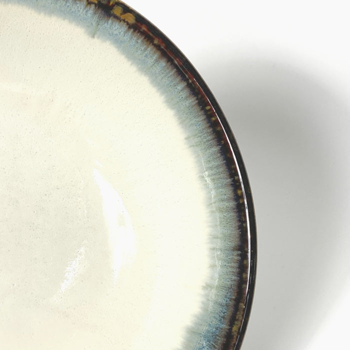 Aurora Rame Bowl 21cm, made in Japan. Mino Ware. Available at Toka Ceramics.