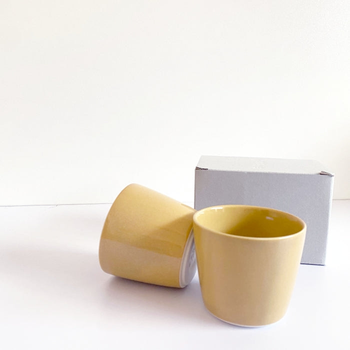 SYO Japanese Tea cup Honey. Mino Ware. Made in Japan. Available at Toka Ceramics.