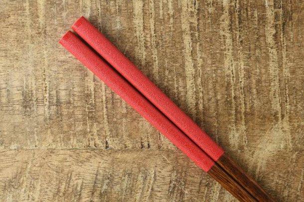 Japanese Chopsticks Red 23cm - Toka Ceramics