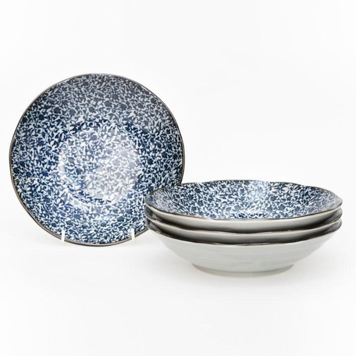 Japanese Karakusa Bowl 21cm, available at Toka Ceramics.