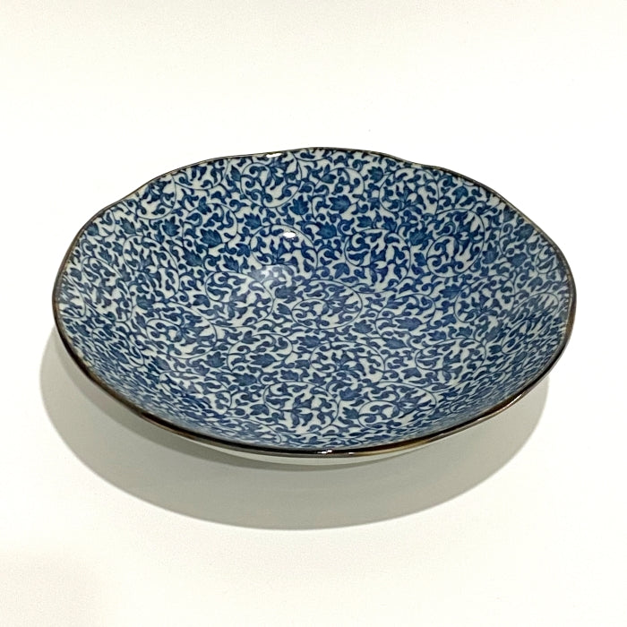 Japanese Karakusa Bowl 21cm, available at Toka Ceramics.