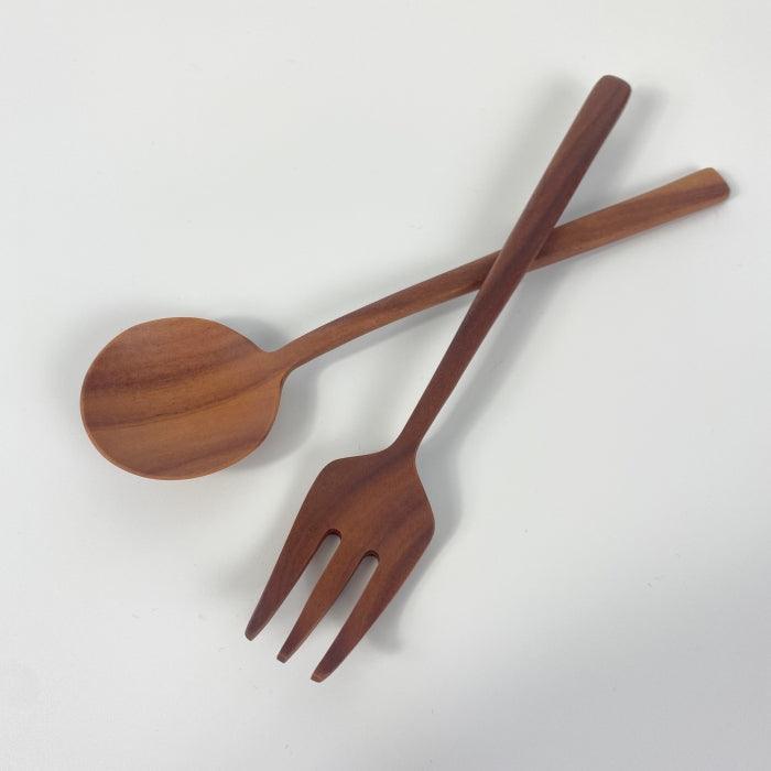 Natural Wooden Fork from Toka Ceramics