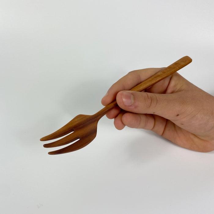 Natural Wooden Fork from Toka Ceramics