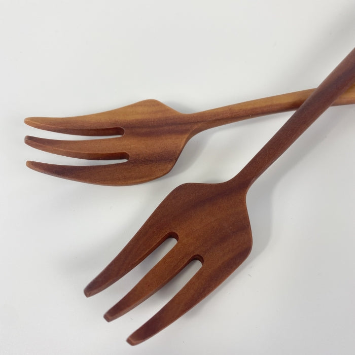 Natural Wooden Fork from Toka Ceramics