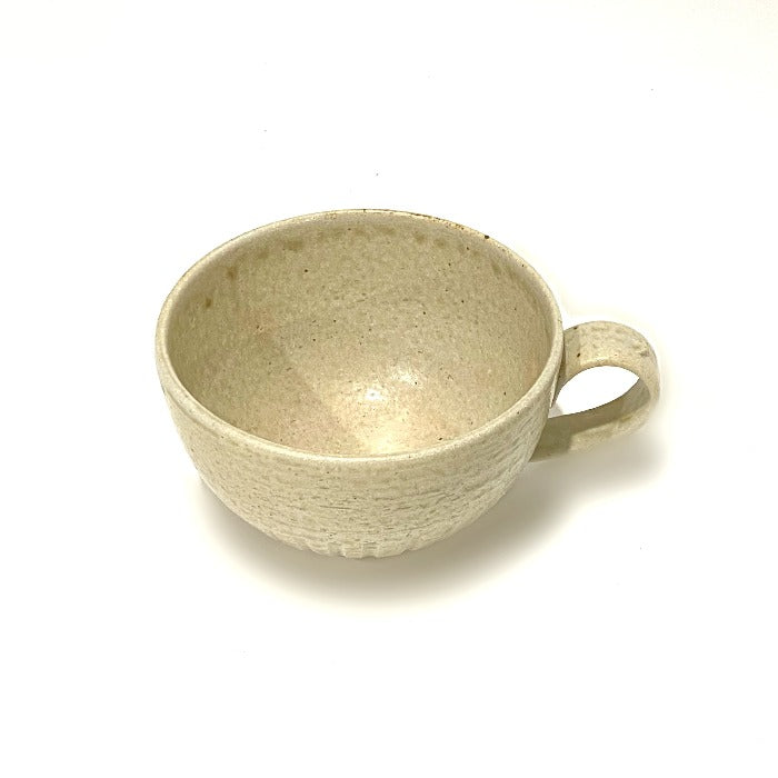 Shinogi Small Cup - Kiseto. Made in Shiga Prefecture, Japan. Shigaraki Ware. Available at Toka Ceramics.
