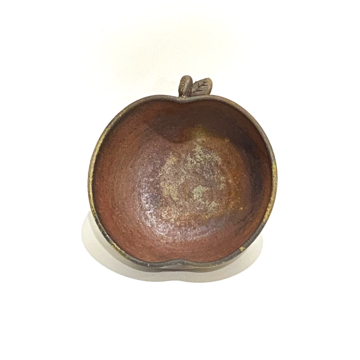 Tsugaru Kanayama Pottery Apple Shaped Small Bowl, handmade in Japan. Available at Toka Ceramics.